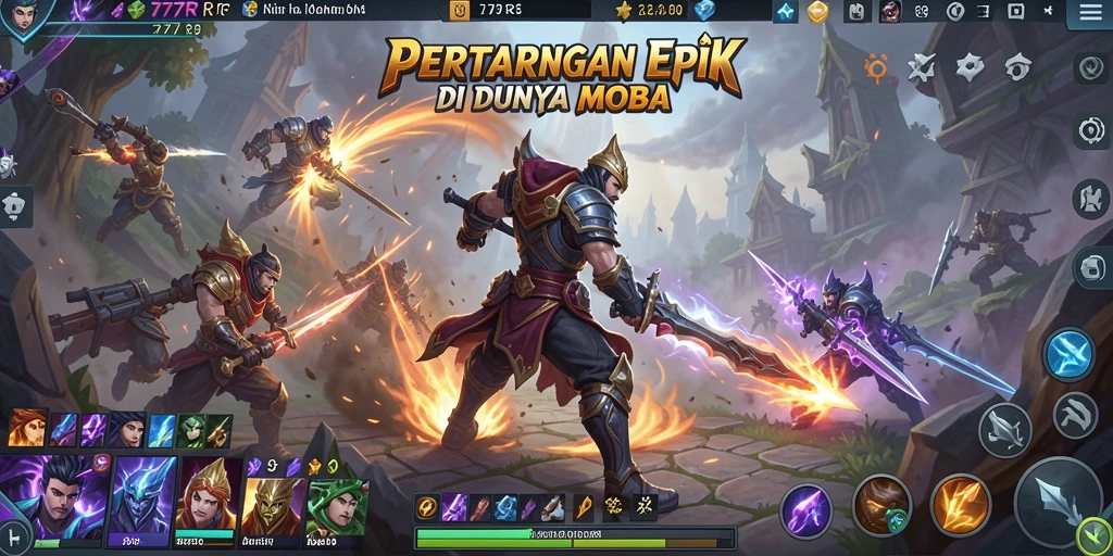 Tampilan pertarungan epik di arena 777RT