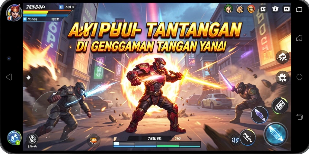 Screenshot gameplay 789RP menampilkan aksi mendebarkan para karakter.