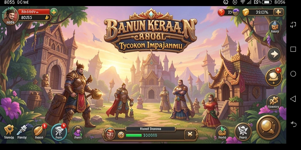 Screenshot utama 8055 menampilkan gameplay seru Tycoon.