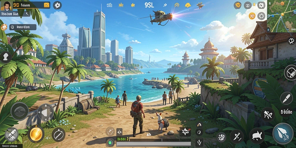 Tangkapan layar gameplay Open World yang menakjubkan di 9SL.