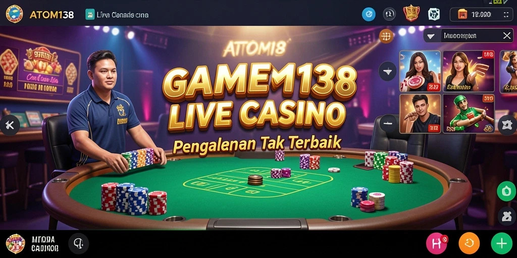 Gameplay Live Casino yang menarik dan interaktif di ATOM138.