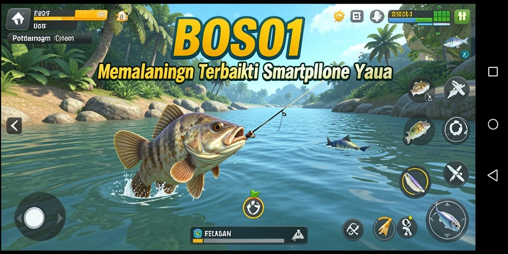 Gameplay menawan dalam <strong>BOS01</strong>, menangkap ikan dengan teknik yang tepat.