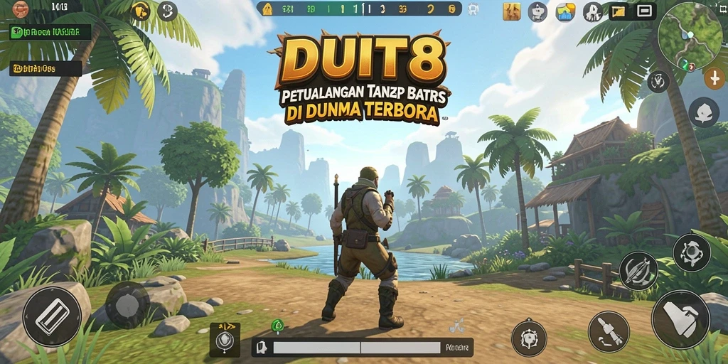 Screenshot gameplay DUIT8 menampilkan keindahan dunia terbuka.