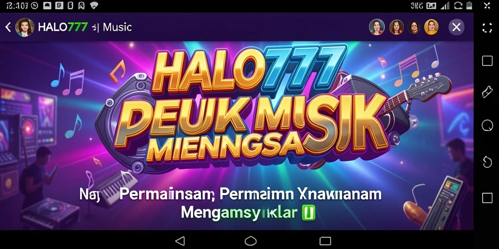 Tampilan gameplay menarik dari HALO777 saat bermain musik.