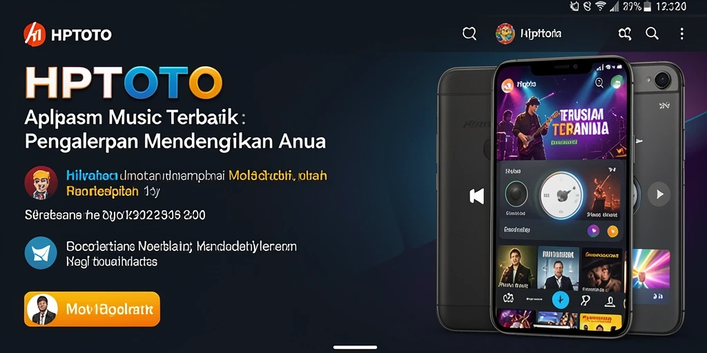 Tampilan menarik dari gameplay interaktif HPTOTO yang memadukan musik dan game.
