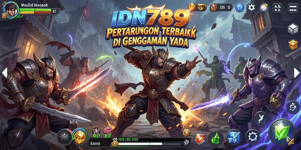 Gameplay IDN789 dengan adu jotos yang menegangkan dan seru.