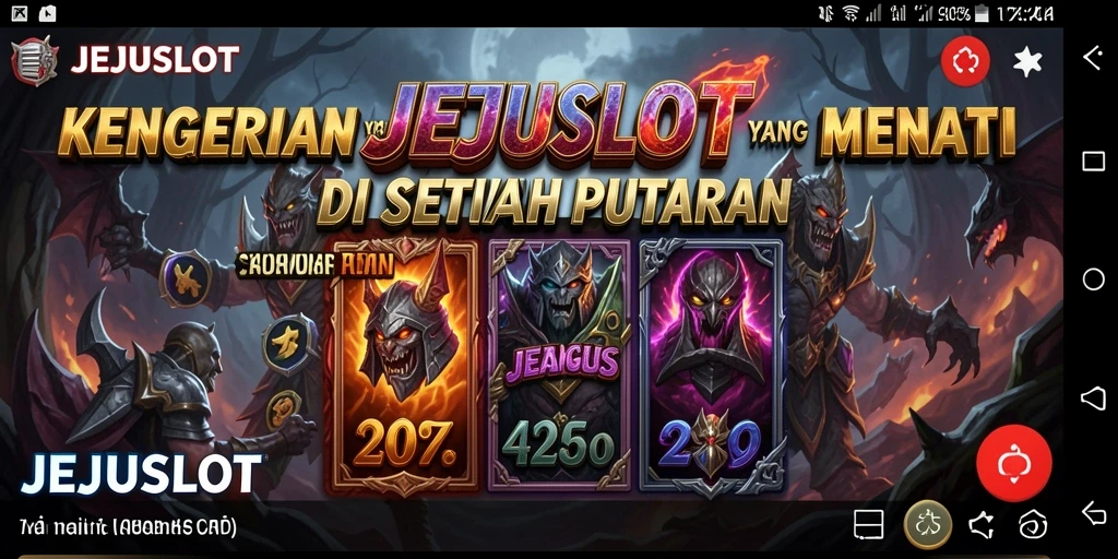Tampilan gameplay JEJUSLOT yang mencekam dan menarik.