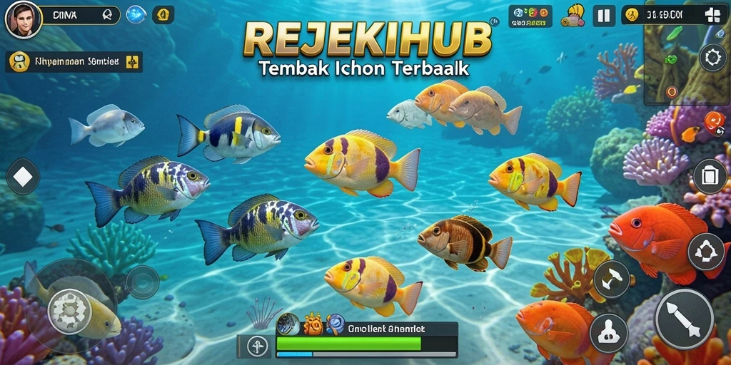 Gameplay seru Tembak Ikan di REJEKIHUB dengan grafis menawan.