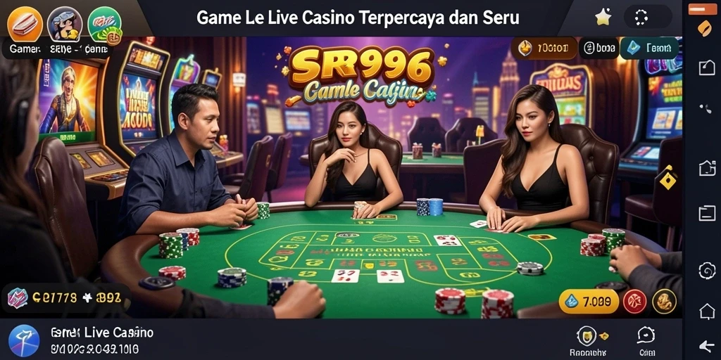 Tampilan gameplay seru dari aplikasi Live Casino SR996.
