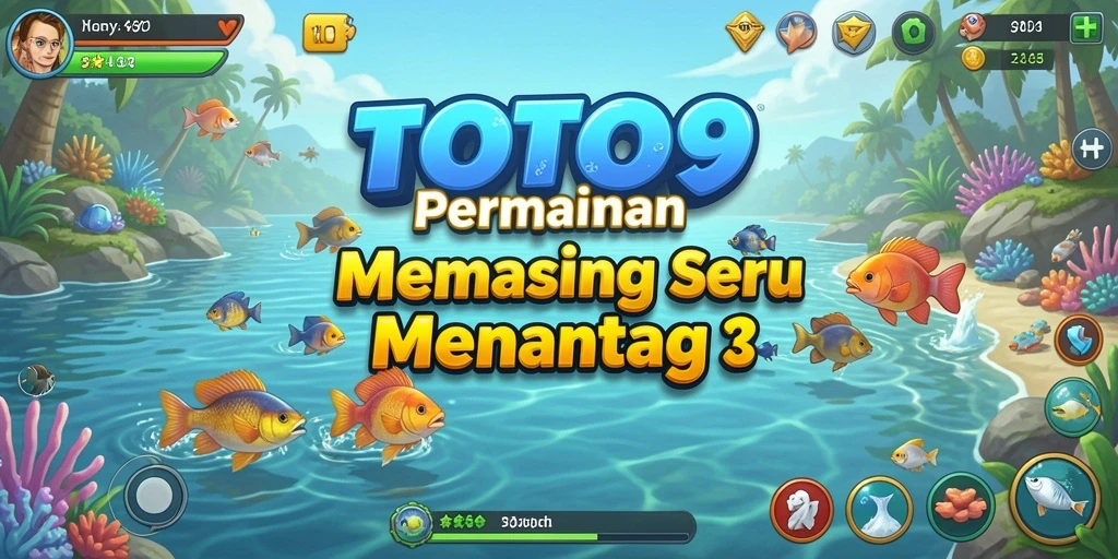 Tampilan gameplay memancing seru di TOTO9 dengan grafis menakjubkan.
